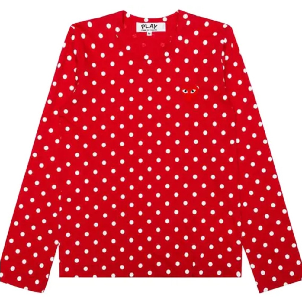 Comme des Garcons PLAY Red Polka Dot Shirt
Women’s size Large -size tags removed